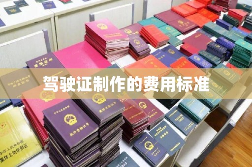 江川驾驶证制作的费用标准