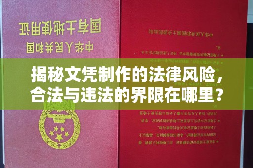 江川揭秘文凭制作的法律风险，合法与违法的界限在哪里？