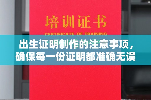 江川出生证明制作的注意事项，确保每一份证明都准确无误